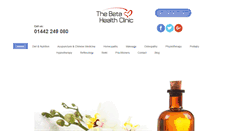 Desktop Screenshot of betahealth.co.uk